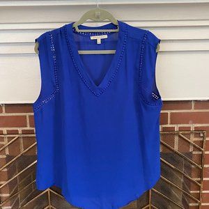 41 Hawthorn Cobalt Blue Sleeveless Casual Top